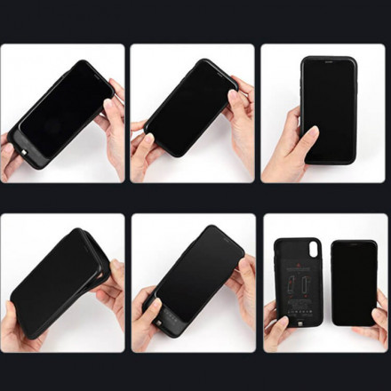 Чехол-аккумулятор Baseus для iPhone XS MaxLiqui Silicone Smart Power черный