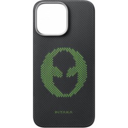Чехол для iPhone 16 Pro Max Pitaka Aries Tactile Woven Case (Alien)