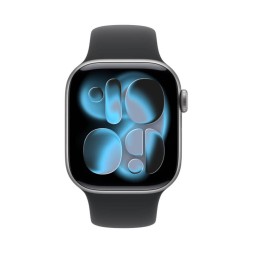 Apple Watch Series 11, 46 mm, Sport Band (черный), размер M/L