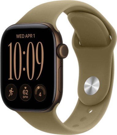 Умные часы Apple Watch Series 12, GPS, 46 mm, Sport Band (Dark Bronze/Olive), размер M/L