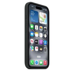 Чехол накладка для iPhone 16 Plus Silicone Case with MagSafe Black