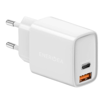 Сетевое зарядное устройство EnergEA Ampcharge PS33 Pro USB-C + USB-A, PD, 33Вт, белый