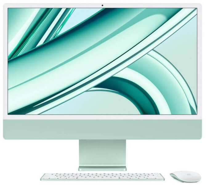 Моноблок Apple iMac 24" Retina 4,5K (M3 8C CPU, 10C GPU) 16/512GB SSD зеленый